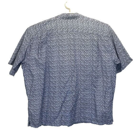 Eddie Bauer Men's XXL Tribal Camp Shirt Button Up Weathered Linen Blue Vacation - Picture 7 of 11